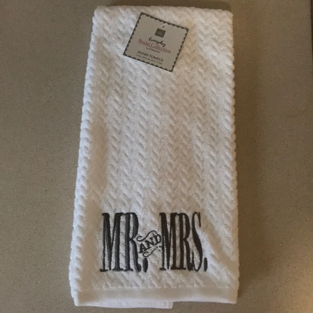 NEW Mr. and Mrs. Hand Towel